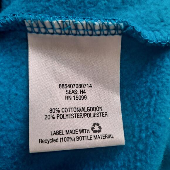 Laura Scott Rhinestone Embellished Long Sleeve Crew Sweater Teal Women's Size S - Picture 7 of 8